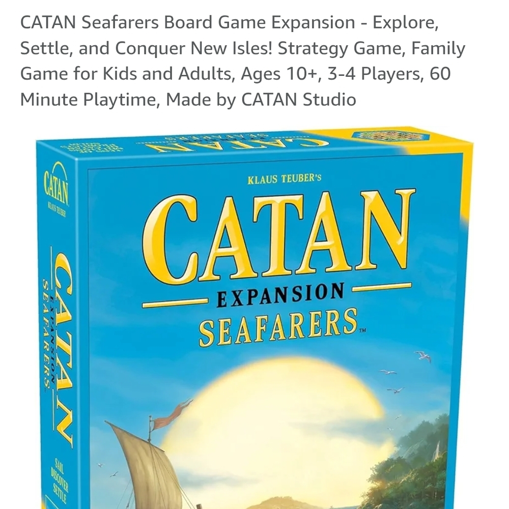 CATAN Seafarers Board Game Expansion - Blue